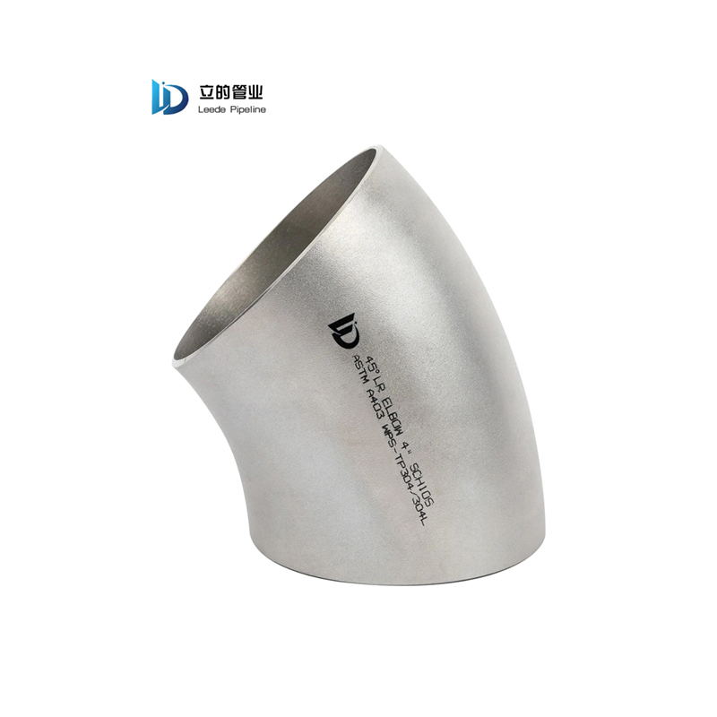 Stainless Steel Ss Lr Sr Sch10 90 /45/180 Degree Butt Welded Seamless Pipe Tube Fittings Bend Elbow